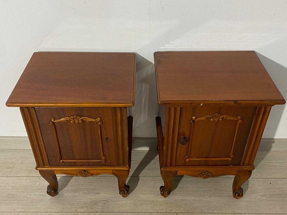 Noptieră Vintage din Lemn; Comodă Vintage Dormitor