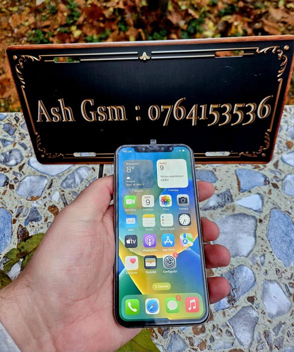 Iphone X silver 64gb, baterie 95%
