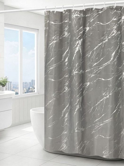 Мраморная водонепроницаемая занавеска для душа и ванной комнаты