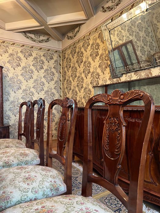 Set mobilier de arta, sculptat - lemn fag / nuc_Craiova