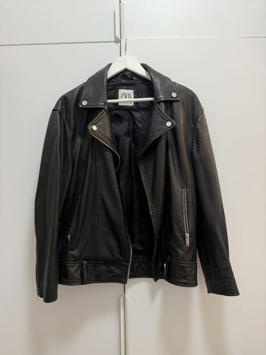 Geaca Zara de piele biker