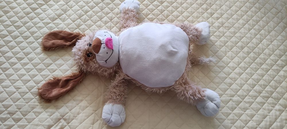 Pernă copii/ Jucărie plușată ce se 'trasformă' în Pernă/Cățel/Cușca