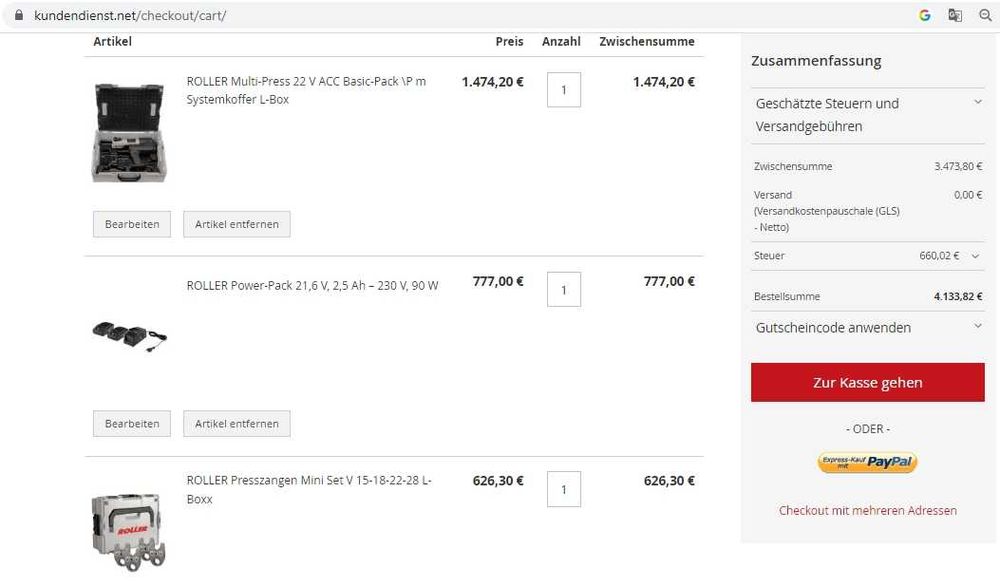 Roller Multi-Press 22V -Акумулаторна преса 22V 15/18/22/28/16/20/26/32