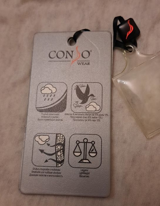 Пуховик бренда Conso размер 50-52