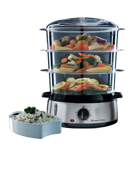Aparat de gatit cu aburi Russell Hobbs negru/inox