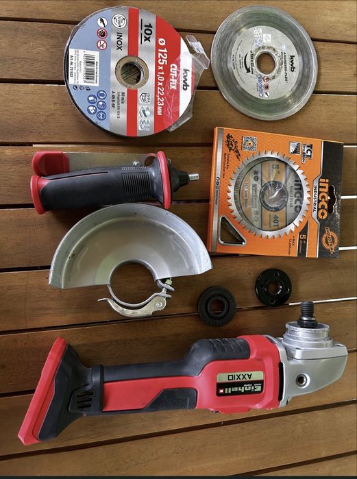 Polizor unghiular Einhell AXXIO: Fără fir (18V PXC system)