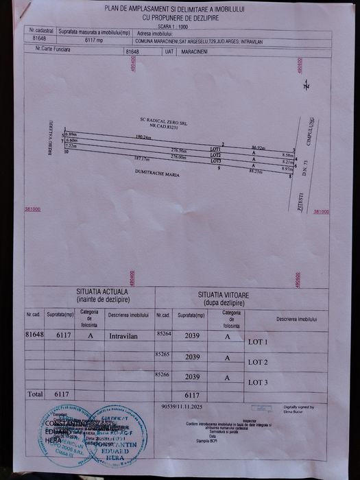 Teren Mărăcineni sens giratoriu