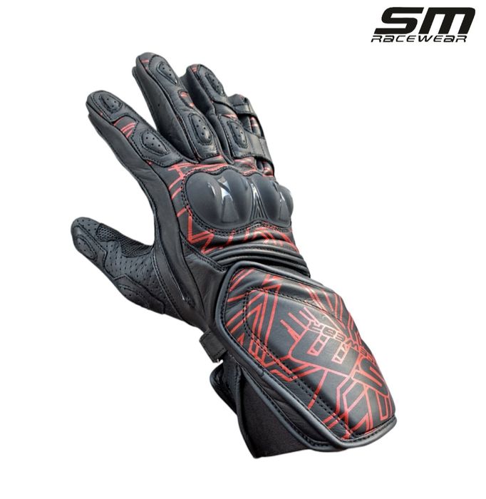 Manusi moto piele naturala SM Racewear Akira S, M, L, XL, 2XL Noi!