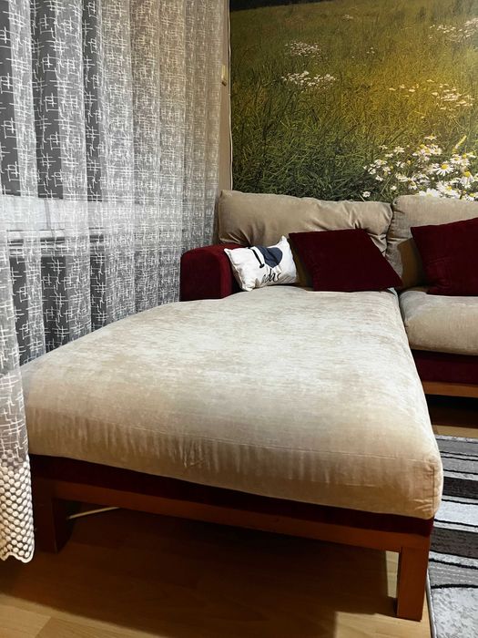 Голям П-образен диван 316 см – изключително запазен