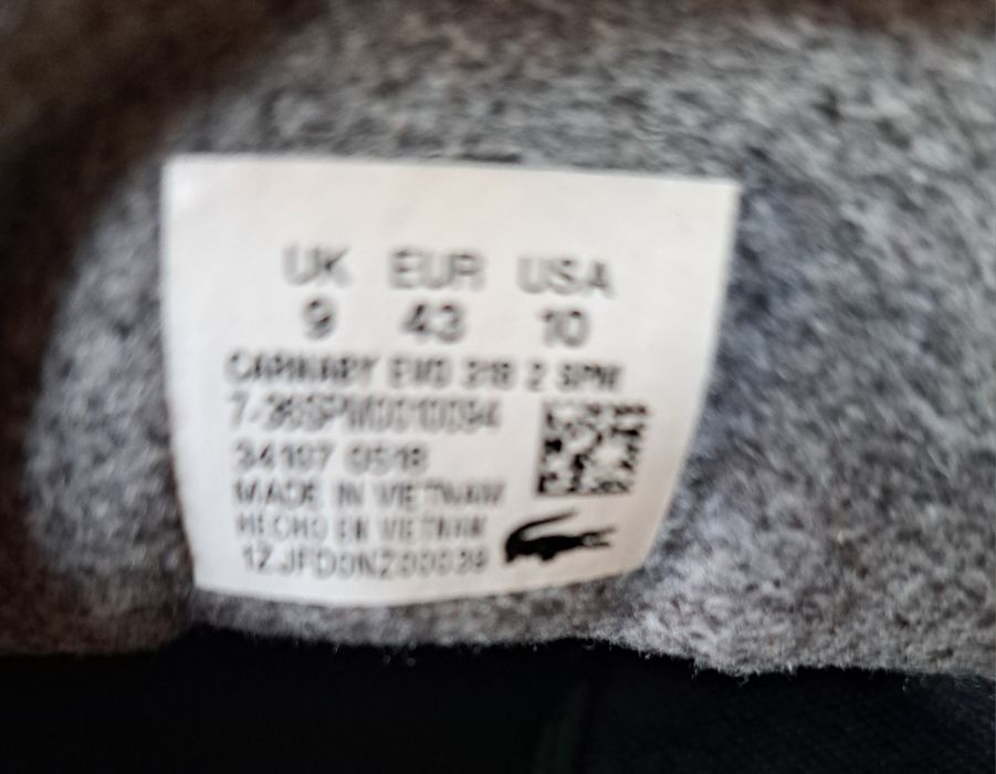 Мъжки обувки 43 номер Lacoste