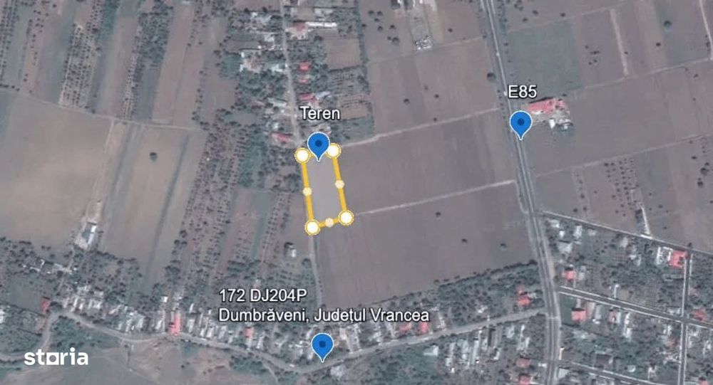 Teren intravilan in Dumbraveni | Aproape de Focsani | Suprafata 4780mp