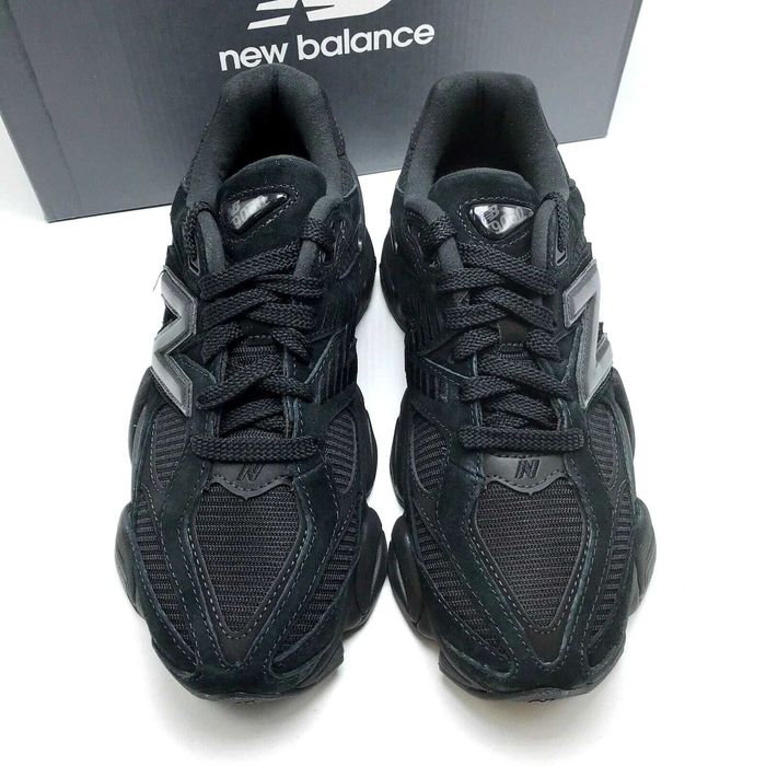 New Balance 9060 Full Black black logo маратонки 36 37 38 39 40 41 42 43 44 45 размери