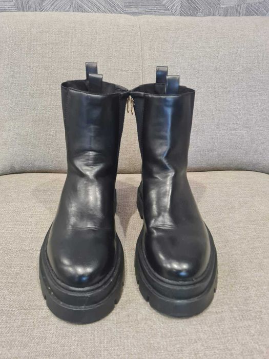 Нови мъжки черни боти Chelsea PULL&BAER  - 43 размер