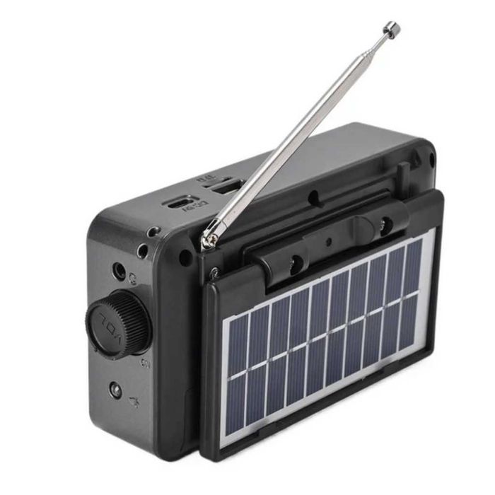 Соларно портативно радио JOC H6108REC-S с Bluetooth, FM радио и MP3
