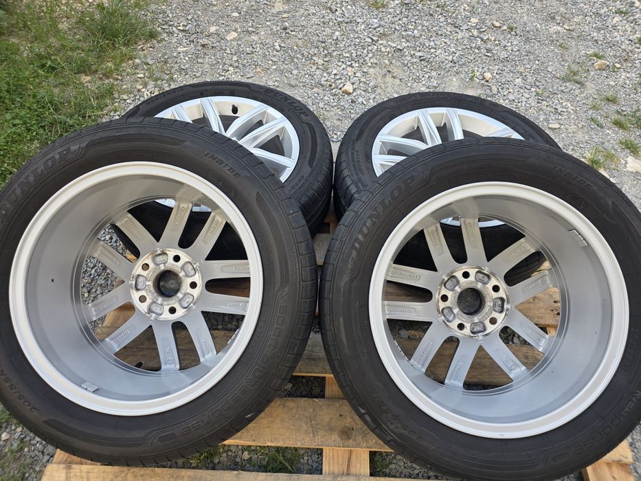 Лети джанхи 16ки 5х112 VW + летни гуми 205/55/16 Dunlop