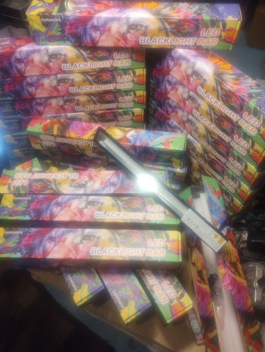 28 бр.AUROHOPE 50W LED черна светлина UV прожектор IP66 с щепсел и пре