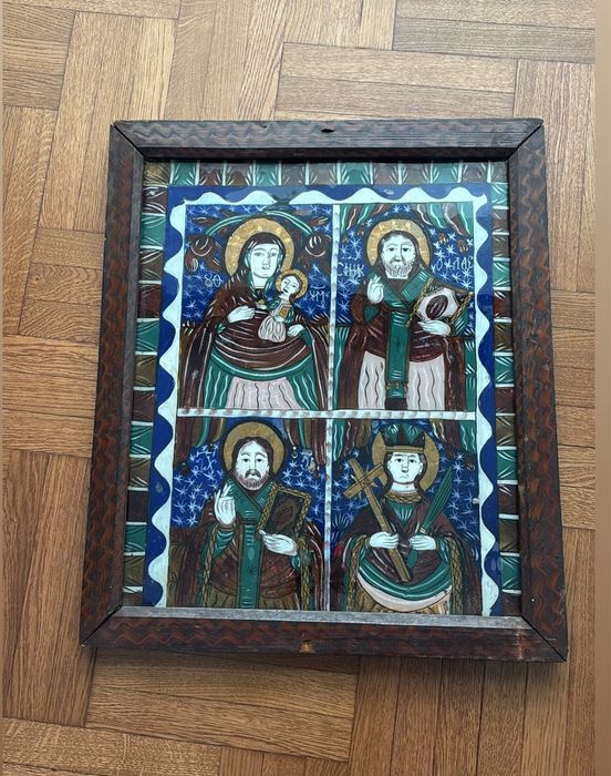 Icoana pe sticla sec XIx