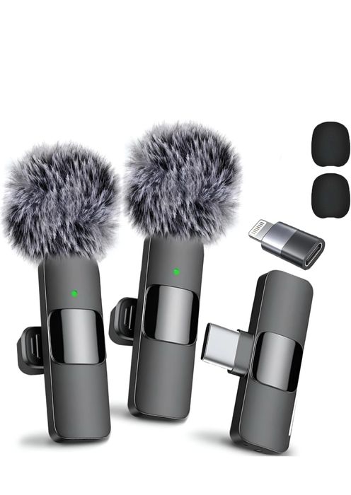 Set 2 Microfoane Lavaliera Wireless