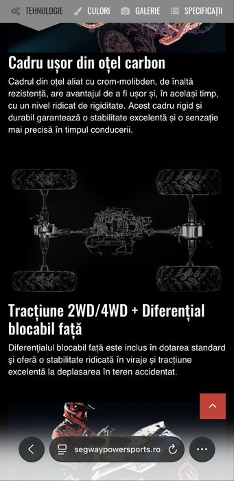 Segway AT6 Limited | EURO 5 | Iulie 2025  | Omologare  L7E | Servo-directie / Schimb cu Auto