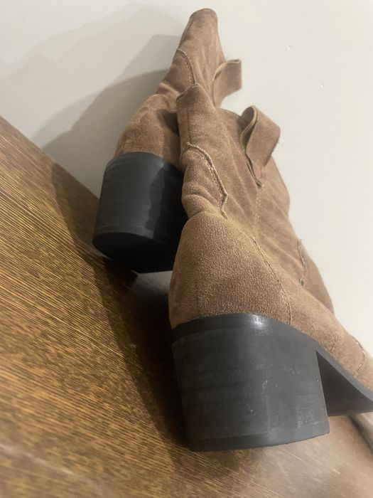 Рыжие сапоги, ботильоны-казаки