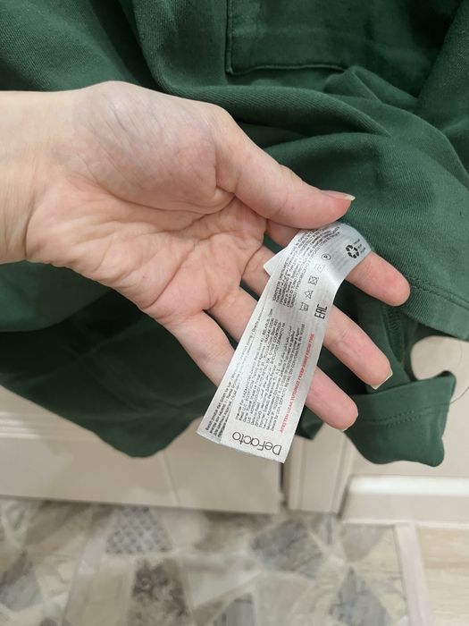 Футболка DeFacto Oversize Fit, темно-зеленая