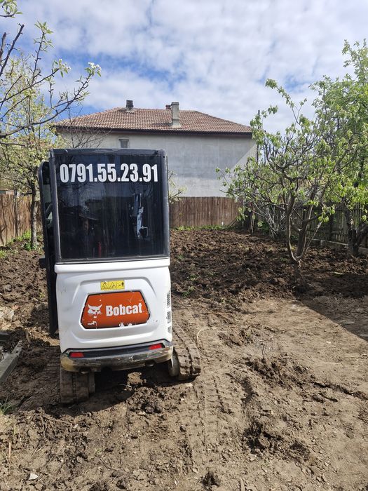 Miniexcavator & Miniincarcator bobcat - Sapaturi  fundatii- Utilitati