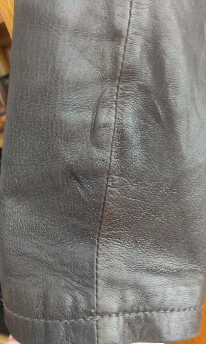 Arma Collection ново ест.кожа яке и шал от естествен косъм