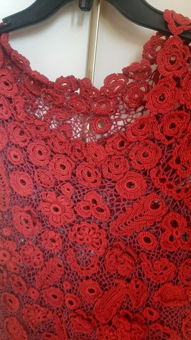 Платье летнее вязанное