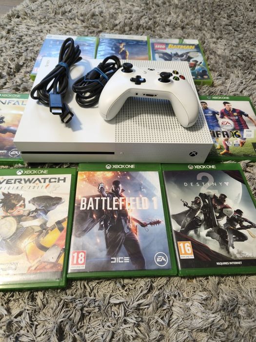 Consola Microsoft Xbox ONE S 1 Tb + Controlleri/cabluri/jocuri