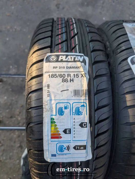 SET 4 Anvelope Vara 185/60 R15 PLATIN RP 310 DIAMANT SET2 88H - XL