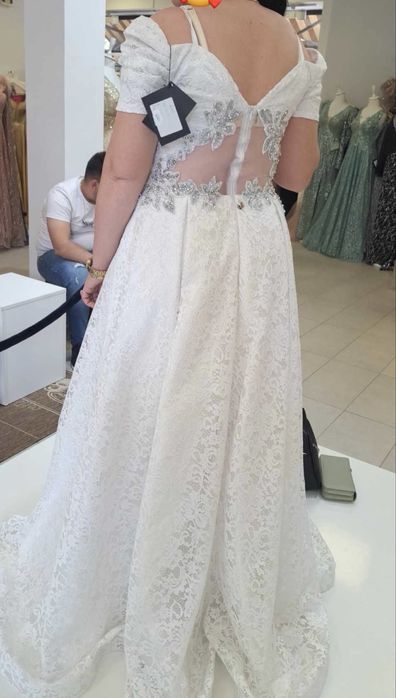 Rochie alba Moda Aliss