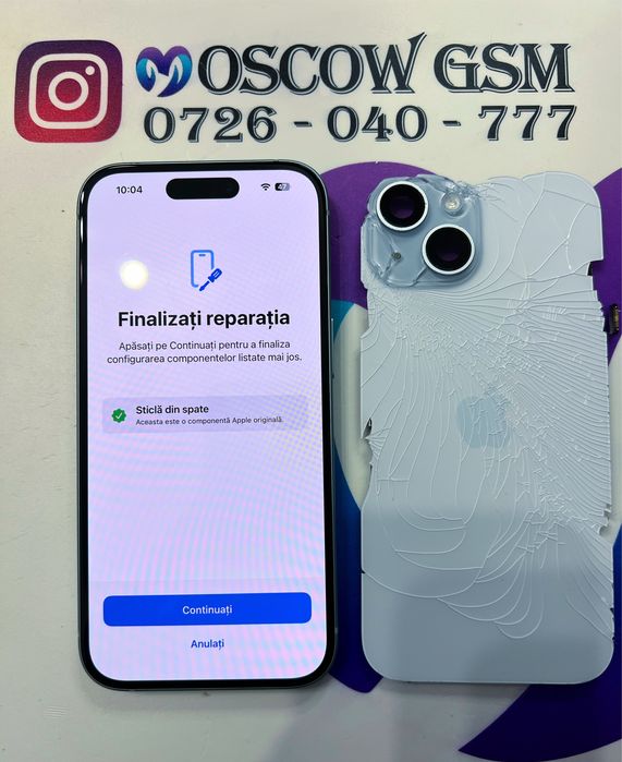  Sticlă Spate iPhone 8/SE/X/XS/11/Xr/12/13/14/15/16