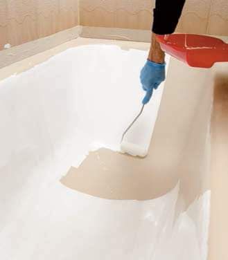 Vopsesc cada de baie din fonta și efectuez lucrări de interior