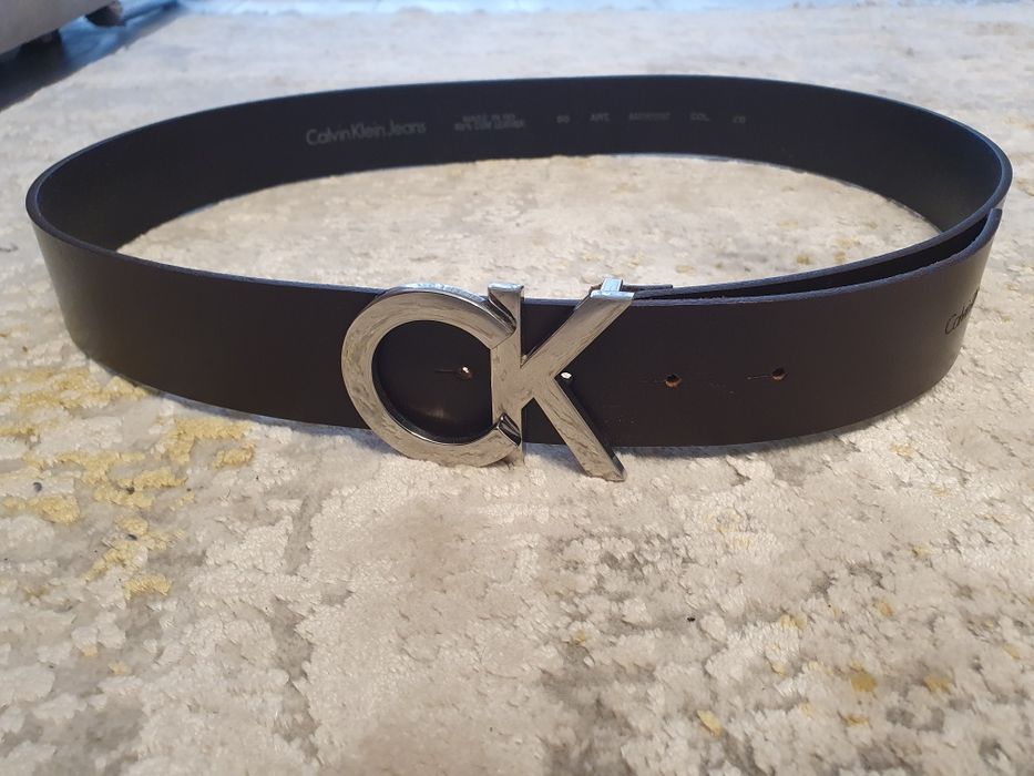 Curea din piele Calvin Klein Ck Noua Maro Grena