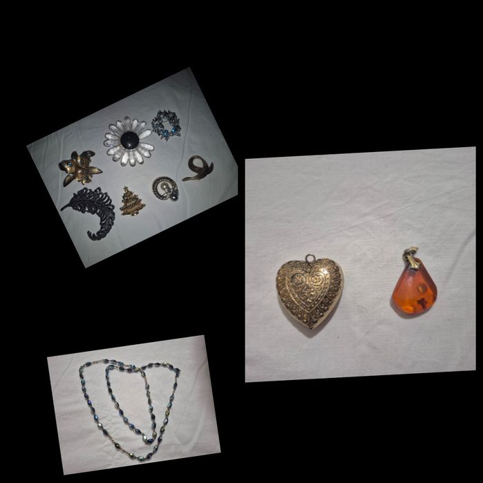 Colecție bijuterii și broșe vintage retro – piese rare