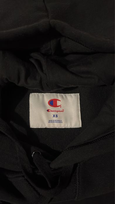 Черный худи Champion