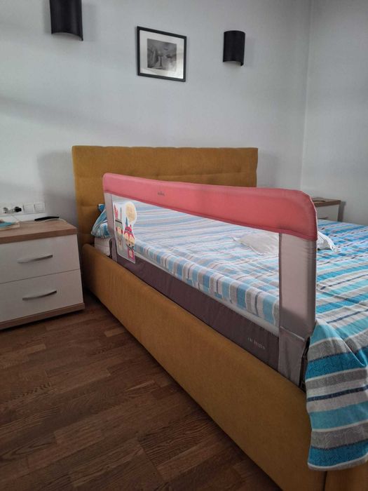 Bariera protecție pat rabatabilă pentru bebeluși