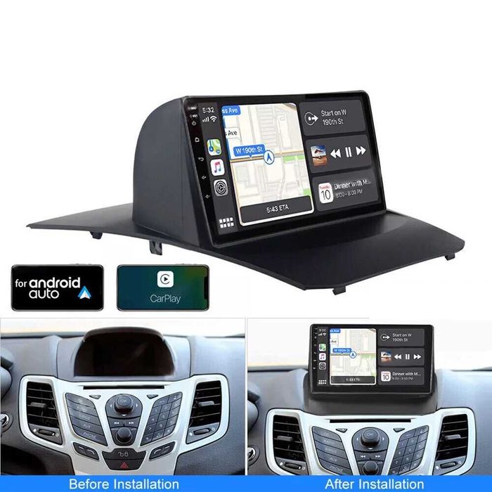 Мултимедия Двоен дин Навигация за Ford Fiesta 2009-2014 Android 2DIN