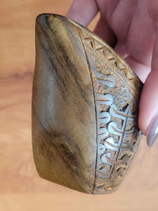 Винтидж дървена чаша, тиково дърво