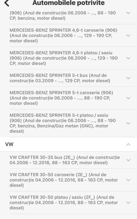 Pompa ambreiaj Mercedes Sprinter , VW Crafter