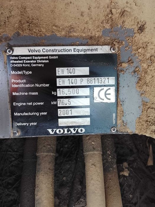 Excavator VOLVO EW140 de vanzare