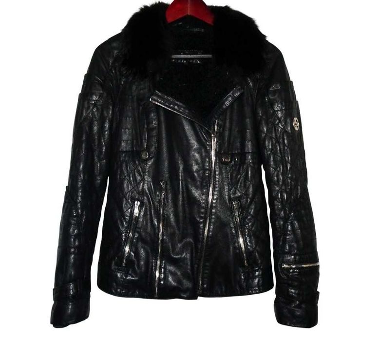 Зимно кожено яке Gucci