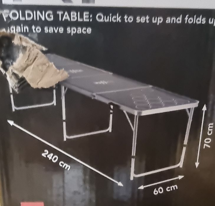 Преносима LED маса за биър понк Maxxmee