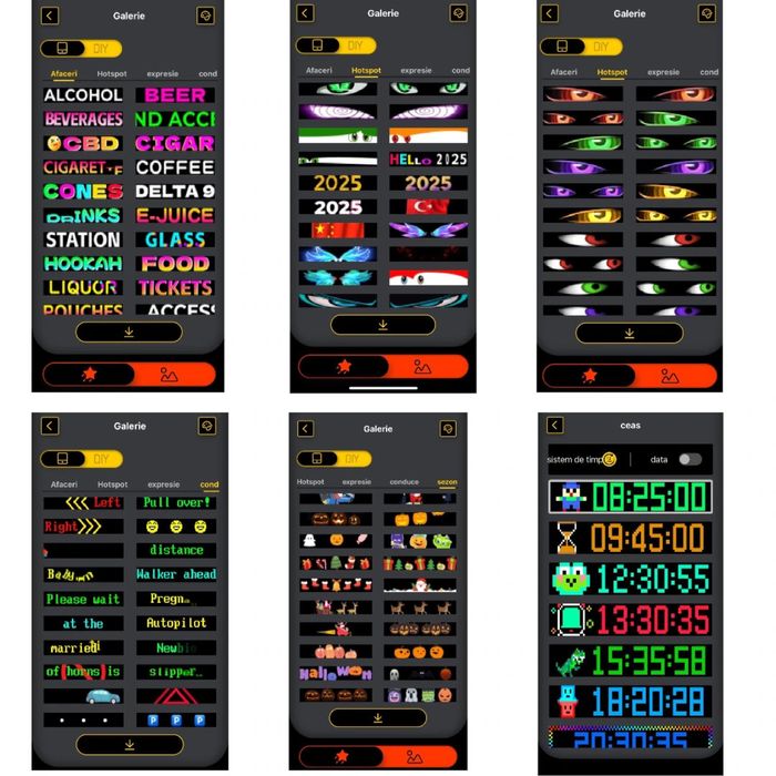 Panou Afisaj Matrix Led,Flexibil,Display RGB,Ochi Camion,USB,Bluetooth