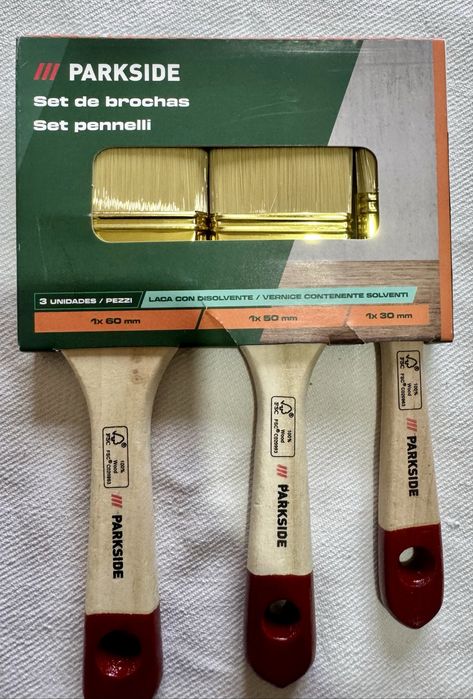 2 x Seturi pensule parkside 3buc-30/50/60mm pentru vopsea