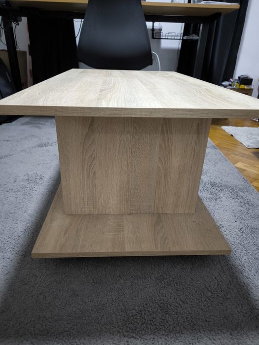 Masa cafea living cu roți si loc depozitare