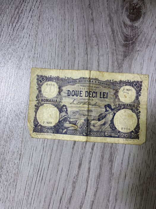 Bacnota de 20 lei 1929
