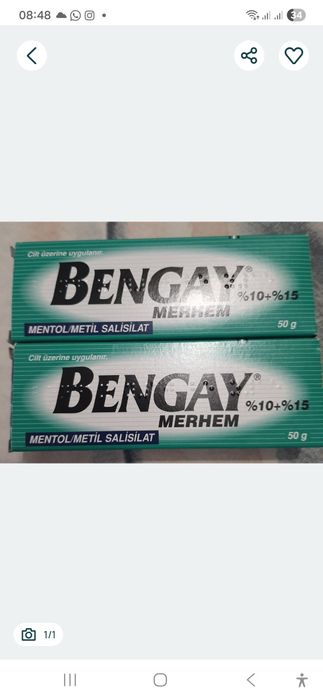 Bengay unguent antireumatic.Pret la 4 cutii