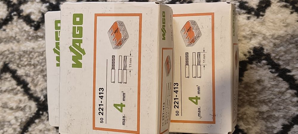 250 buc wago  221-415 + 100 buc  wago 221-412