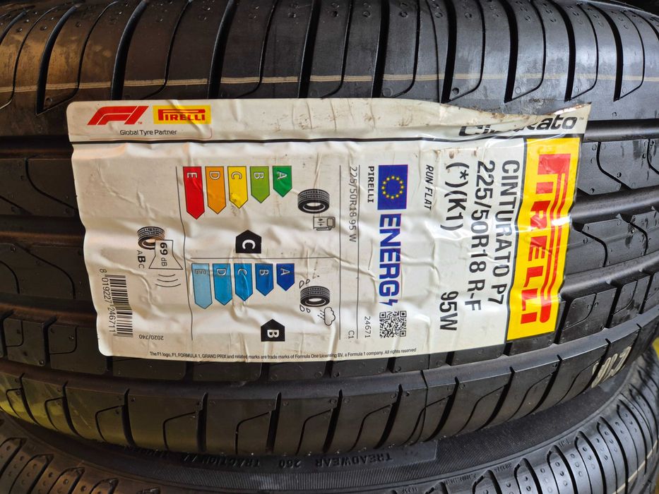 ROTI Jante Anvelope NOI 225/50/18 - OEM BMW X1 X2 IX1 PIRELLI 2022 RFT